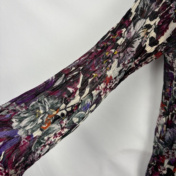 Lucky Brand Women Long Sleeve Tunic Blouse 1X Boho Peasant Festival Fairy Forest - Picture 8 of 11